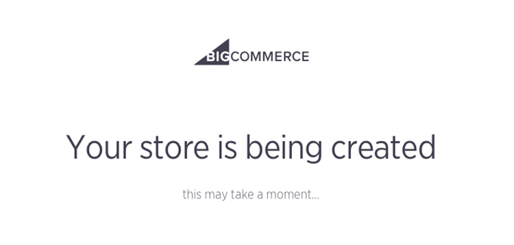 Big Commerce review trial store pending