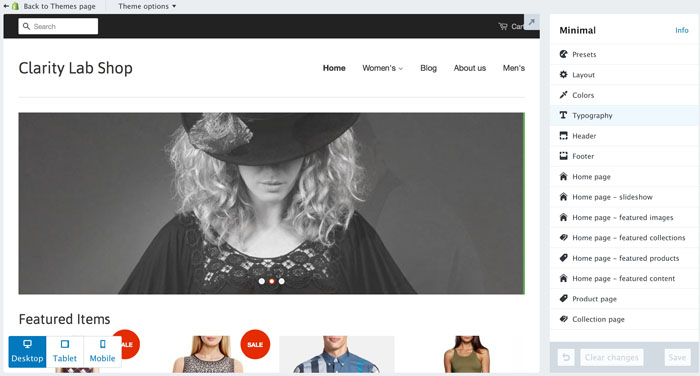 Shopify Review Theme Edit Clarity Lab