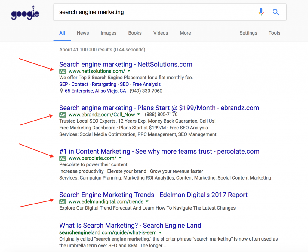 SEM - Search Engine Marketing