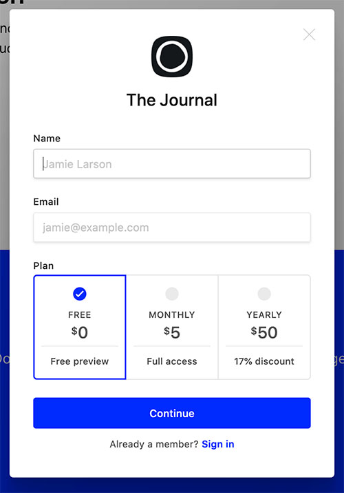 paid newsletters with ghost